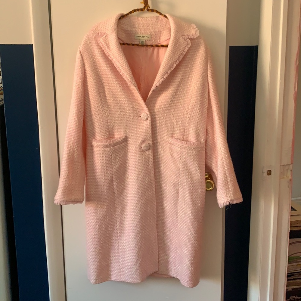 Pink coat for spring
